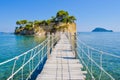 Bridge to the small island Cameo, Zakynthos, Greece.