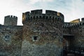 Bridge and towers of Singidunum or Kalemegdan fortress in Belgrade Royalty Free Stock Photo