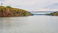 Bridge between the town Zaporozhye and the island of Khortytsya.