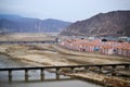 Bridge at Tumen, Jilin province, China, river border between North Korea and China