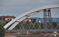 Bridge under construction over Danube river