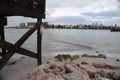 Pier underpass at Johns Pass Madeira Beach, Florida Royalty Free Stock Photo