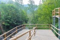 Bridge the Valira del Orient river in Cami Ral in summer in Andorra