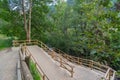 Bridge the Valira del Orient river in Cami Ral in summer in Andorra