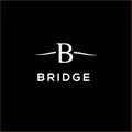 Bridge vector logo. Bridge icon, bridhe emblem