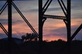 Bridge in Waco Texas in May 2018 Royalty Free Stock Photo