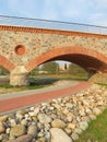 Bridge and walking path Royalty Free Stock Photo