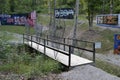 Bridge at the Walls Art Paint Park, Waverly, TN Royalty Free Stock Photo