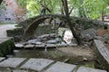 Bridge, waterfalls, river at the old town of Livadeia, in Boeotia region, Central Greece, Greece