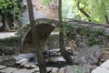 Bridge, waterfalls, river at the old town of Livadeia, in Boeotia region, Central Greece, Greece