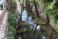 Bridge, waterfalls, river at the old town of Livadeia, in Boeotia region, Central Greece, Greece