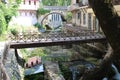 Bridge, waterfalls, river at the old town of Livadeia, Central Greece, Greece.