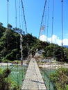 Bridge on the way to Khamsum Yulley Namgyal Choten, Bhutan Royalty Free Stock Photo