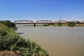 The bridge on White Nile River, Khartoum, Sudan Royalty Free Stock Photo