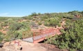 Bridge in Z-bend Cliffs Royalty Free Stock Photo