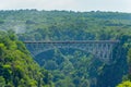 Bridge from Zambia to Zimbabwe Royalty Free Stock Photo