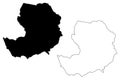 Bridgend map vector