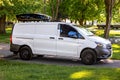 Mercedes Metris Van at Campground Royalty Free Stock Photo