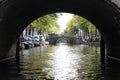 Bridges of Amsterdam Canals Royalty Free Stock Photo