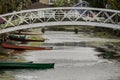 Bridges and boats Royalty Free Stock Photo