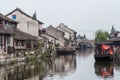 Bridges, canals of Fengjing Zhujiajiao ancient water town Royalty Free Stock Photo