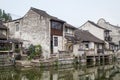 Bridges, canals of Fengjing Zhujiajiao ancient water town Royalty Free Stock Photo