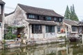 Bridges, canals of Fengjing Zhujiajiao ancient water town Royalty Free Stock Photo