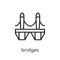 Bridges icon from Real estate collection. Royalty Free Stock Photo