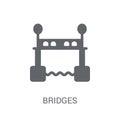 Bridges icon. Trendy Bridges logo concept on white background fr Royalty Free Stock Photo