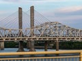 Bridges between Indiana and Kentucky