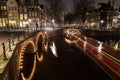 Bridges at the Leidsegracht and Keizersgracht canals intersection in Amsterdam