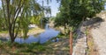 Bridges over Ambroz River, Abadia, Caceres, Extremadura, Spain