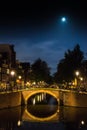 Bridges over the canals of Amsterdam Royalty Free Stock Photo