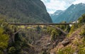 Bridges over Gorge. Stunning scenery, majestic mountains and forest.