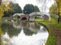 Bridges 93 and 94 over the grand union canal near braunston Royalty Free Stock Photo