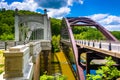 Bridges over Loch Raven Reservoir, in Baltimore, Maryland. Royalty Free Stock Photo