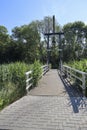 Bridges over the ring canal of the zuidplaspolder In the village of Moordrecht