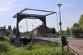 Bridges over the ring canal of the zuidplaspolder In the village of Moordrecht