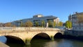 The bridges over River Liffey in Dublin - DUBLIN, IRELAND - APRIL 20, 2022 Royalty Free Stock Photo