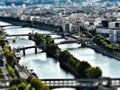 Bridges over the river Seine Royalty Free Stock Photo