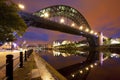 Bridges over the river Tyne in Newcastle, England Royalty Free Stock Photo