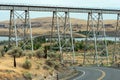 Bridges Over the Snake River Near Starbuck, Washington, USA