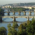 bridges, Prague, Czech Republic Royalty Free Stock Photo