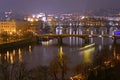 Bridges in Prague Royalty Free Stock Photo