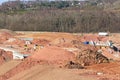 Road Bypass construction site Royalty Free Stock Photo