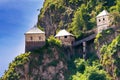 Bridges and towers of Hochosterwitz castle in Austria Royalty Free Stock Photo