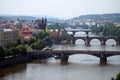 Bridges of Veltava in Prague Royalty Free Stock Photo