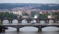 Bridges of Veltava in Prague Royalty Free Stock Photo