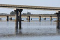 Bridges And Water Reflection Over The Great Brak River