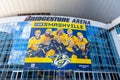 Bridgestone Arena exterior in Nashville, TN. Royalty Free Stock Photo